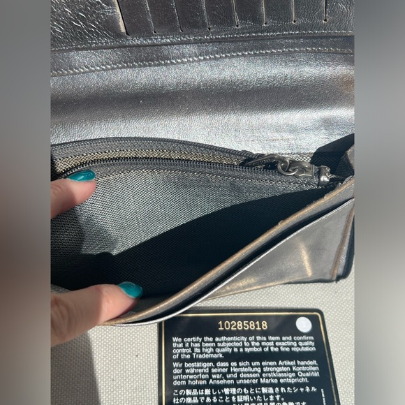 RARE Chanel Striped Bi-Fold Wallet - Picture 12 of 16